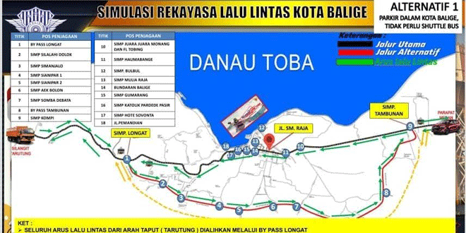 Rekayasa Arus Lalin Polda Sumut Selama Event Aquabike Jetski Danau Toba: Berikut Rutenya!