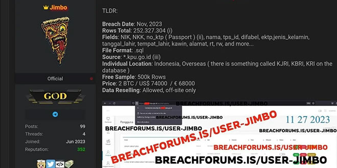 KPU Khawatir 204 Juta Data DPT Bocor karena Hacker yang Mengaku Admin