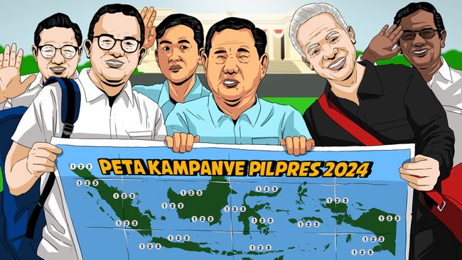 Pecah! Hari Pertama Kampanye Anies, Prabowo & Ganjar