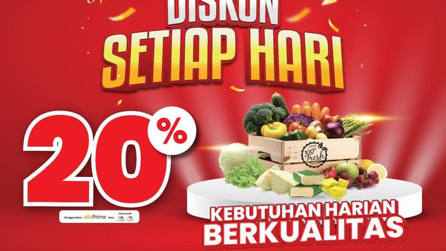 Mulai Esok! Nikmati Diskon 20% untuk Produk Pilihan di Transmart Setiap Hari