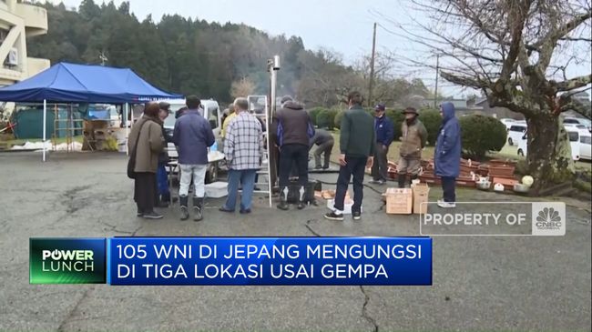 105 Warga Negara Indonesia di Jepang Mengungsi ke Tiga Lokasi setelah Terjadi Gempa