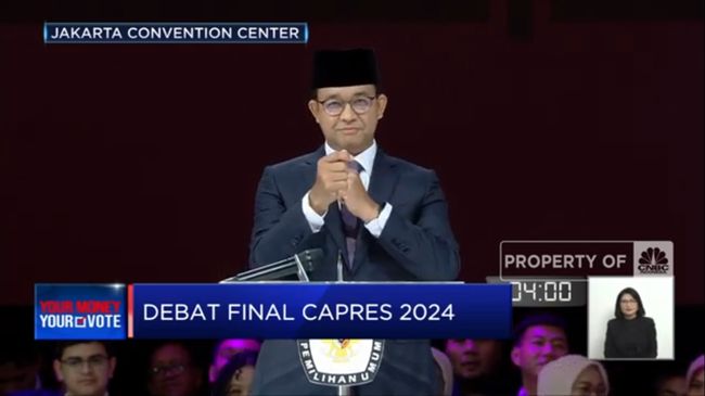 Viral: Isyarat Bahasa Isyarat Anies Membawa Perubahan di Debat Capres