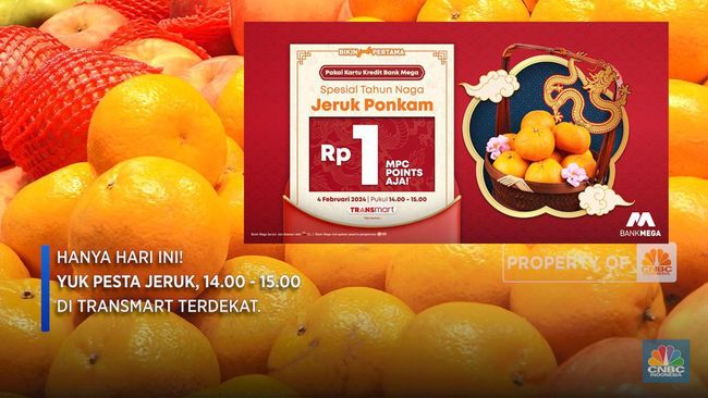 Jangan Sampai Ketinggalan! Buruan Beli Jeruk Imlek Hanya Rp 1 di Transmart Hari Ini