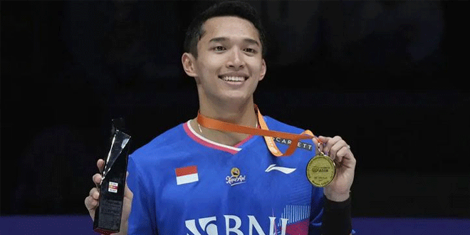 Jonatan Christie Diraih Gelar Layak Terbaik menurut Waspada Online