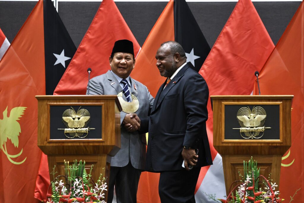 Prabowo Subianto and Papua New Guinea PM Sit Together, Discuss Bilateral Partnership