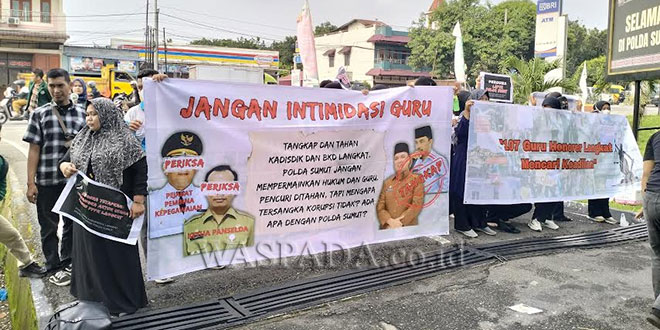 Guru Honorer Mendesak Polda Sumut untuk segera Menahan Kadisdik dan BKD Langkat