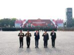 Jokowi and Prabowo Subianto Ride Together in Pindad Jeep to Inspect Troops at Presidential Inauguration Security Ceremony